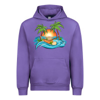 Sunset Beach Scene Urban Hoodie | Teevron