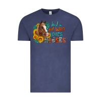 Vintage Denim just a girl who loves horses Vintage Tee - Artiststas