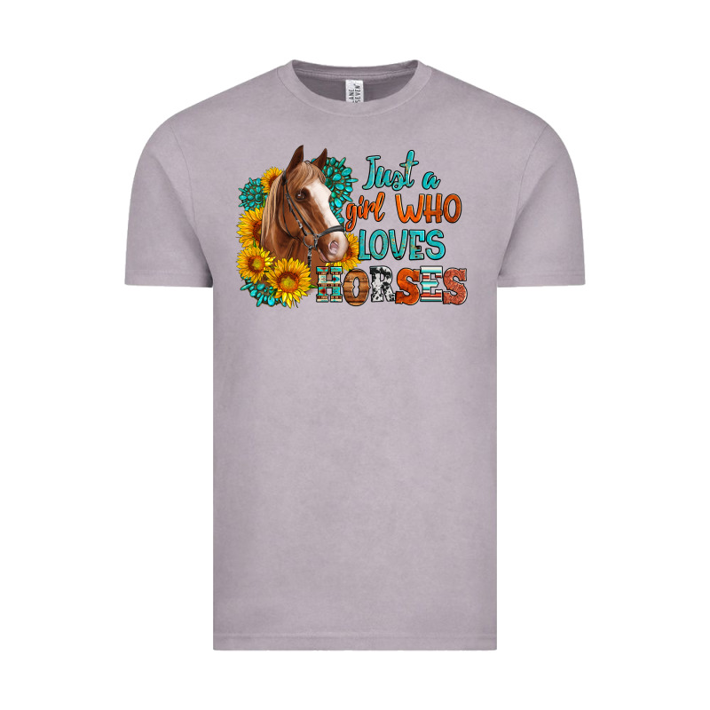 Just A Girl Who Loves Horses Vintage Tee by Artiststas | Teevron