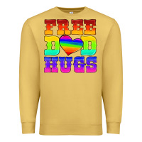 Antique Gold lgbtq free dad hugs Premium Sweatshirt - HRA Design Shop
