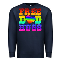 Navy lgbtq free dad hugs Premium Sweatshirt - HRA Design Shop