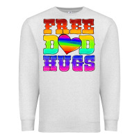 Oatmeal Heather lgbtq free dad hugs Premium Sweatshirt - HRA Design Shop