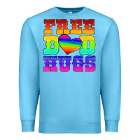 Ocean Blue lgbtq free dad hugs Premium Sweatshirt - HRA Design Shop