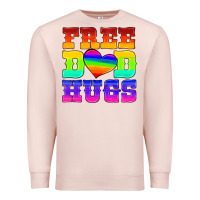 Pale Pink lgbtq free dad hugs Premium Sweatshirt - HRA Design Shop