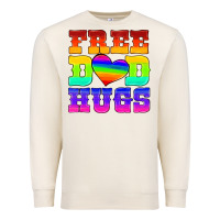 Sandshell lgbtq free dad hugs Premium Sweatshirt - HRA Design Shop