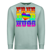 Seafoam lgbtq free dad hugs Premium Sweatshirt - HRA Design Shop
