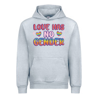 Heather Grey love no gender Urban Hoodie - MaliasSmallBusiness
