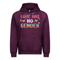 Mauve Wine love no gender Urban Hoodie - MaliasSmallBusiness