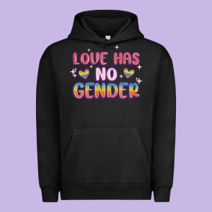 Love No Gender Urban Hoodie Designed By Maliassmallbusiness