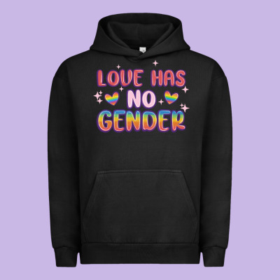 Love No Gender Urban Hoodie Designed By Maliassmallbusiness
