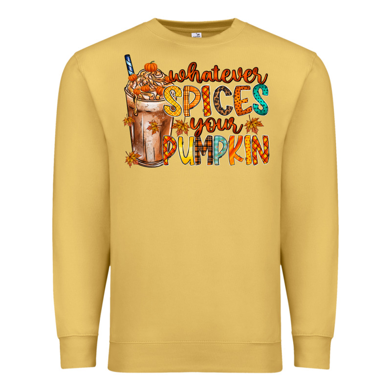 Whatever Spices Your Pumpkin Premium Sweatshirt by RacoonDesign | Teevron