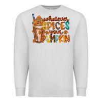 Dove Grey whatever spices your pumpkin Premium Sweatshirt - RacoonDesign