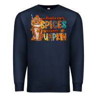 Navy whatever spices your pumpkin Premium Sweatshirt - RacoonDesign