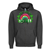 Charcoal Heather St. Patrick's Day One Lucky Mini Zipper Hoodie - RanaPortraitStore