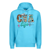 Ocean Blue western nurse cna life Premium Hoodie - BarkalooDesign