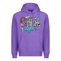 Purple western nurse cna life Premium Hoodie - BarkalooDesign