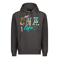 Smoke western nurse cna life Premium Hoodie - BarkalooDesign