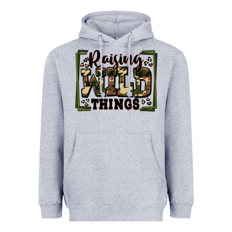 Raising Wild Things Heavyweight Hoodie by Zillion Design Studio | Teevron