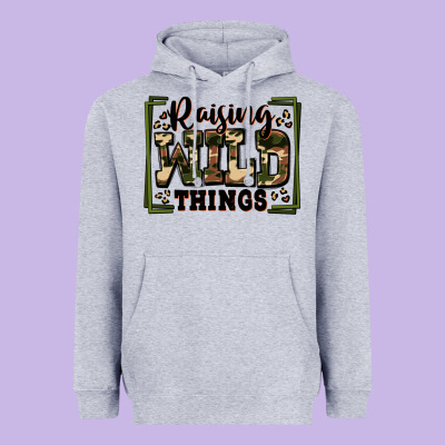 Raising Wild Things Heavyweight Hoodie Designed By Zillion Design Studio