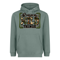 Sage raising wild things Heavyweight Hoodie - Zillion Design Studio