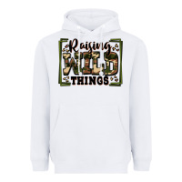 White raising wild things Heavyweight Hoodie - Zillion Design Studio