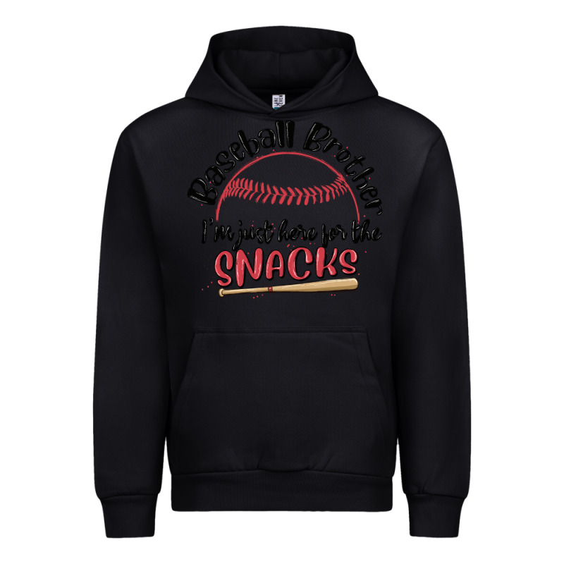 Baseball Brother I'm Just Here For The Snacks Urban Hoodie by MaliasSmallBusiness | Teevron