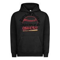 Pigment Black baseball brother i'm just here for the snacks Urban Hoodie - MaliasSmallBusiness