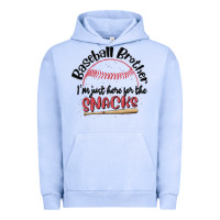 Pigment Grape Ice baseball brother i'm just here for the snacks Urban Hoodie - MaliasSmallBusiness