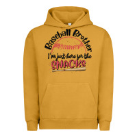 Pigment Peanut Butter baseball brother i'm just here for the snacks Urban Hoodie - MaliasSmallBusiness