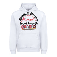 White baseball brother i'm just here for the snacks Urban Hoodie - MaliasSmallBusiness