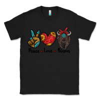 Black peace love bison Classic Tee - RanaPortraitStore