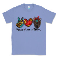 Colony Blue peace love bison Classic Tee - RanaPortraitStore