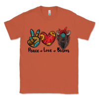 Copper peace love bison Classic Tee - RanaPortraitStore