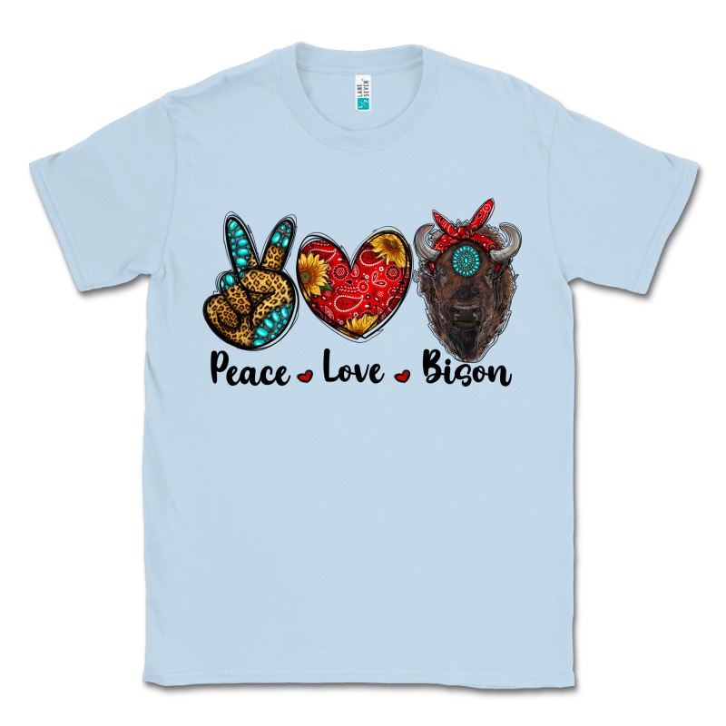 Peace Love Bison Classic Tee by RanaPortraitStore | Teevron
