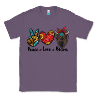 Lavender peace love bison Classic Tee - RanaPortraitStore
