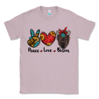 Lilac peace love bison Classic Tee - RanaPortraitStore