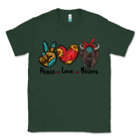 Sports Green peace love bison Classic Tee - RanaPortraitStore