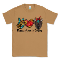 Toasted Coconut peace love bison Classic Tee - RanaPortraitStore