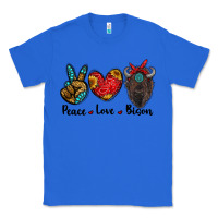 True Royal peace love bison Classic Tee - RanaPortraitStore