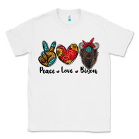 White peace love bison Classic Tee - RanaPortraitStore
