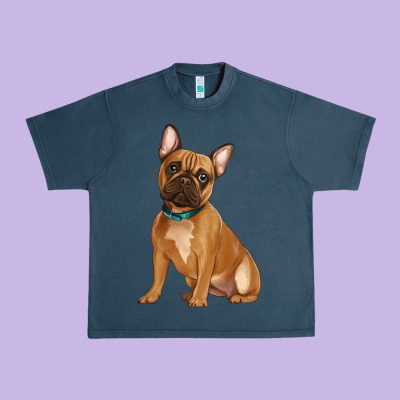 French Bulldog Urban Heavy Tee Designed By Artiststas