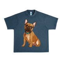 Midnight Navy french bulldog Urban Heavy Tee - Artiststas