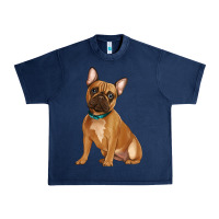 Navy french bulldog Urban Heavy Tee - Artiststas
