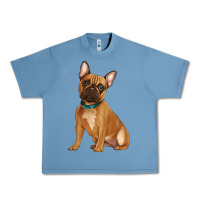Pebble Blue french bulldog Urban Heavy Tee - Artiststas