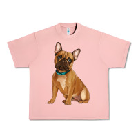 Salmon french bulldog Urban Heavy Tee - Artiststas