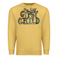 Antique Gold stay wild gypsy child Premium Sweatshirt - CowhideDigitalArt
