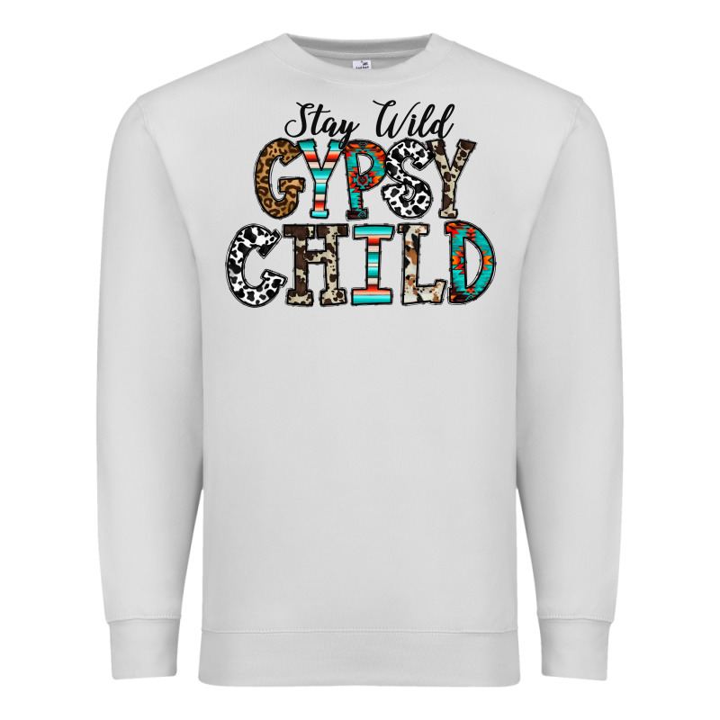 Stay Wild Gypsy Child Premium Sweatshirt by CowhideDigitalArt | Teevron