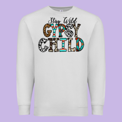 Stay Wild Gypsy Child Premium Sweatshirt Designed By Cowhidedigitalart