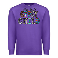 Purple stay wild gypsy child Premium Sweatshirt - CowhideDigitalArt