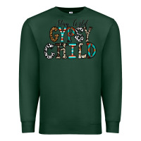 Sports Green stay wild gypsy child Premium Sweatshirt - CowhideDigitalArt